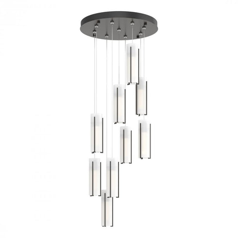 Hubbardton Forge Exos 9 Light Round Pendant Model: 131104-SKT-STND-14-GG0065