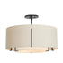 Hubbardton Forge Exos Double Shade Semi Flush Model: 126503-SKT-10-SA1590-SA2290