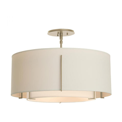 Hubbardton Forge Exos Double Shade Semi Flush Model: 126503-SKT-84-SA1590-SA2290