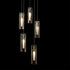 Hubbardton Forge Exos Glass 5 Light Pendant Model: 131124-SKT-LONG-20-ZM0065