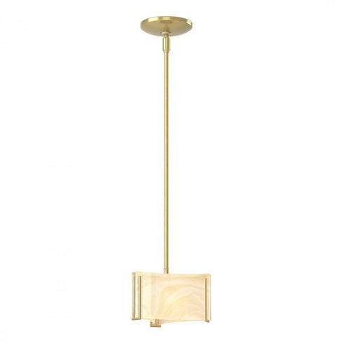 Hubbardton Forge Exos Glass Exos Delta Mini Pendant in Bronze Finish Model: 188100-SKT-MULT-05-AA0156