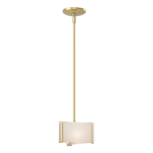 Hubbardton Forge Exos Glass Exos Delta Mini Pendant in Bronze Finish Model: 188100-SKT-MULT-05-AA0156