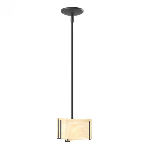Hubbardton Forge Exos Glass Exos Delta Mini Pendant in Bronze Finish Model: 188100-SKT-MULT-05-AA0156
