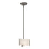 Hubbardton Forge Exos Glass Exos Delta Mini Pendant in Bronze Finish Model: 188100-SKT-MULT-05-AA0156