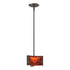 Hubbardton Forge Exos Glass Exos Delta Mini Pendant in Bronze Finish Model: 188100-SKT-MULT-05-AA0156