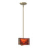 Hubbardton Forge Exos Glass Exos Delta Mini Pendant in Bronze Finish Model: 188100-SKT-MULT-05-AA0156