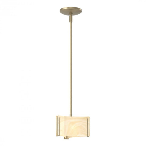 Hubbardton Forge Exos Glass Exos Delta Mini Pendant in Bronze Finish Model: 188100-SKT-MULT-05-AA0156