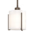Hubbardton Forge Exos Glass Exos Small Mini Pendant in Bronze Finish Model: 187650-SKT-MULT-05-GG0140