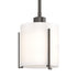 Hubbardton Forge Exos Glass Exos Small Mini Pendant in Bronze Finish Model: 187650-SKT-MULT-05-GG0140