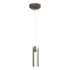 Hubbardton Forge Exos Glass Low Voltage Mini Pendant in Bronze Finish Model: 161180-SKT-STND-05-GG0065