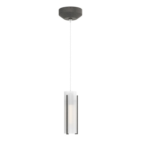 Hubbardton Forge Exos Glass Low Voltage Mini Pendant in Bronze Finish Model: 161180-SKT-STND-05-GG0065