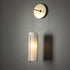 Hubbardton Forge Exos Glass Mini Low Voltage Sconce in Modern Brass Finish Model: 201394-SKT-86-GG0065