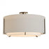 Hubbardton Forge Exos Large Double Shade Semi Flush Model: 126505-SKT-14-SF2290-SF2899