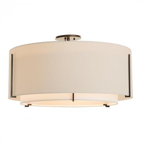 Hubbardton Forge Exos Large Double Shade Semi Flush Model: 126505-SKT-14-SF2290-SF2899