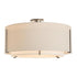 Hubbardton Forge Exos Large Double Shade Semi Flush Model: 126505-SKT-20-SF2290-SJ2899