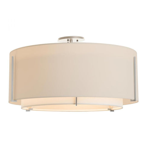 Hubbardton Forge Exos Large Double Shade Semi Flush Model: 126505-SKT-82-SF2290-SJ2899