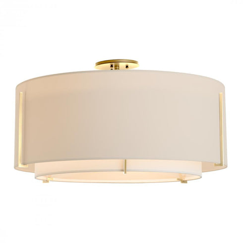 Hubbardton Forge Exos Large Double Shade Semi Flush Model: 126505-SKT-86-SF2290-SF2899