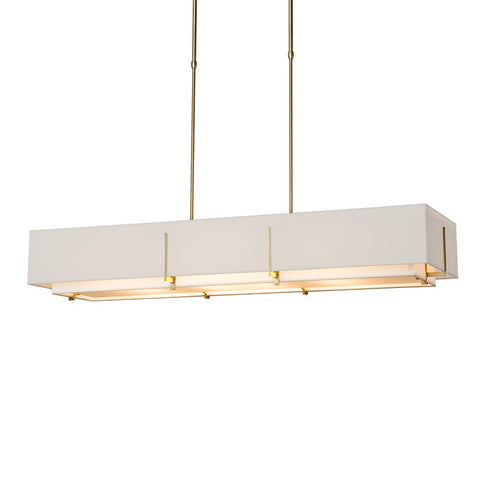 Hubbardton Forge Exos Rectangular Pendant Model: 139640-SKT-LONG-85-SF4207-SE4602