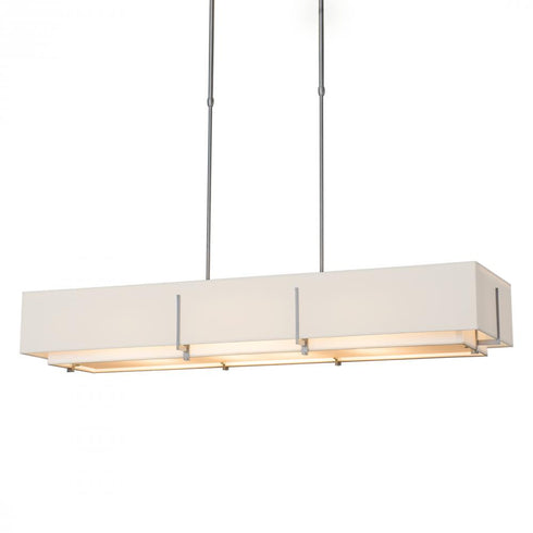 Hubbardton Forge Exos Rectangular Pendant Model: 139640-SKT-SHRT-84-SF4207-SE4602