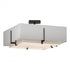 Hubbardton Forge Exos Square Double Shade Semi Flush Model: 126510-SKT-14-SF1605-SA2012