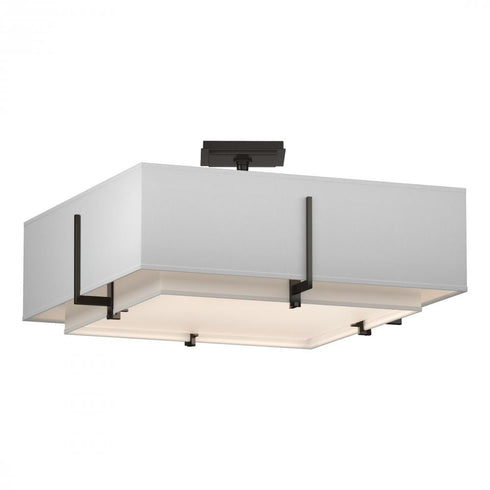 Hubbardton Forge Exos Square Double Shade Semi Flush Model: 126510-SKT-14-SF1605-SA2012