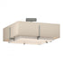 Hubbardton Forge Exos Square Double Shade Semi Flush Model: 126510-SKT-82-SE1605-SJ2012