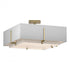 Hubbardton Forge Exos Square Double Shade Semi Flush Model: 126510-SKT-86-SF1605-SA2012