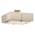 Hubbardton Forge Exos Square Double Shade Semi Flush Model: 126510-SKT-86-SF1605-SA2012