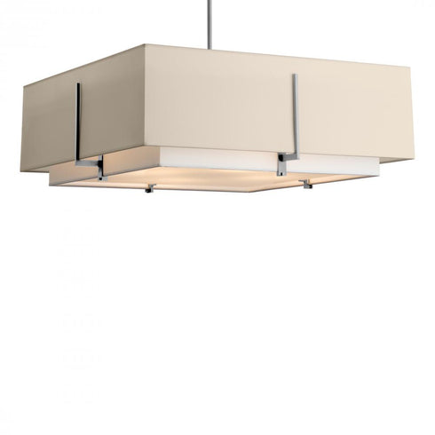 Hubbardton Forge Exos Square Large Double Shade Pendant Model: 139635-SKT-MULT-86-SF2012-SA2401