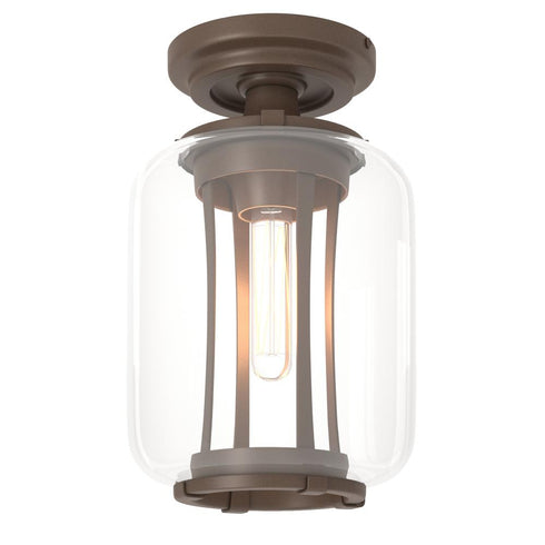 Hubbardton Forge Fairwinds Outdoor Semi Flush in Coastal Oil Rubbed Bronze Finish Model: 352551-SKT-14-ZM0723