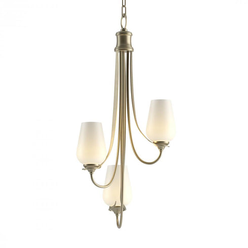 Hubbardton Forge Flora 3 Arm Chandelier Model: 103033-SKT-82-GG0303