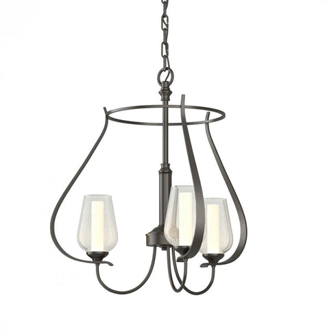 Hubbardton Forge Flora 3 Arm Chandelier Model: 103047-SKT-14-GG0303