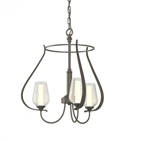 Hubbardton Forge Flora 3 Arm Chandelier Model: 103047-SKT-82-GG0303