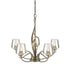 Hubbardton Forge Flora 5 Arm Chandelier Model: 103040-SKT-82-GG0236