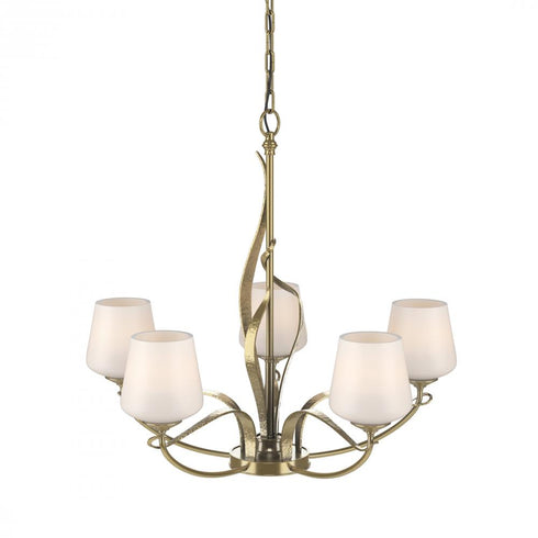 Hubbardton Forge Flora 5 Arm Chandelier Model: 103040-SKT-86-GG0236