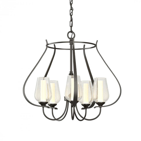 Hubbardton Forge Flora 5 Arm Chandelier Model: 103045-SKT-14-GG0303