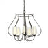Hubbardton Forge Flora 5 Arm Chandelier Model: 103045-SKT-14-GG0303