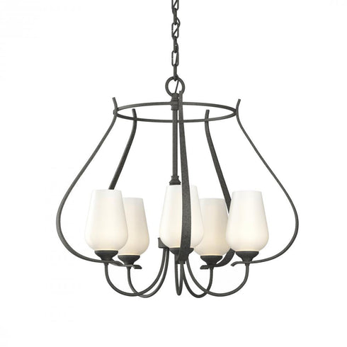 Hubbardton Forge Flora 5 Arm Chandelier Model: 103045-SKT-82-GG0303