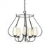 Hubbardton Forge Flora 5 Arm Chandelier Model: 103045-SKT-82-GG0303