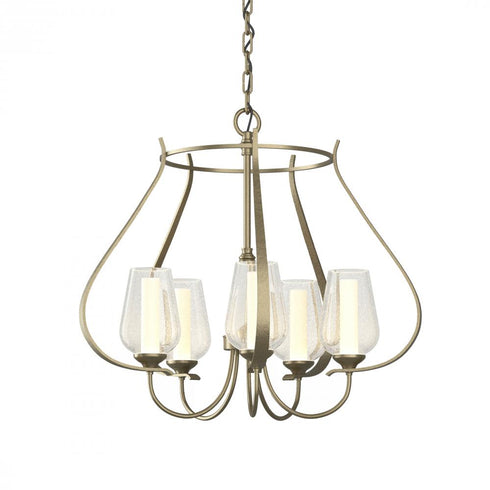 Hubbardton Forge Flora 5 Arm Chandelier Model: 103045-SKT-82-GG0303