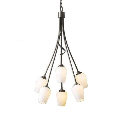 Hubbardton Forge Flora 6 Arm Chandelier Model: 103043-SKT-82-GG0303