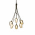 Hubbardton Forge Flora 6 Arm Chandelier Model: 103043-SKT-82-GG0303