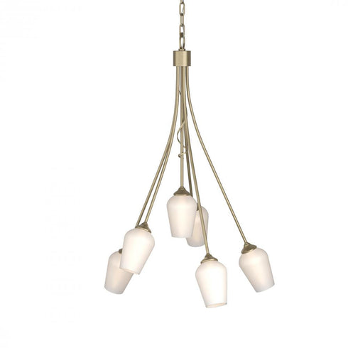 Hubbardton Forge Flora 6 Arm Chandelier Model: 103043-SKT-82-GG0303