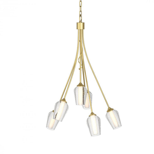Hubbardton Forge Flora 6 Arm Chandelier Model: 103043-SKT-86-GG0303