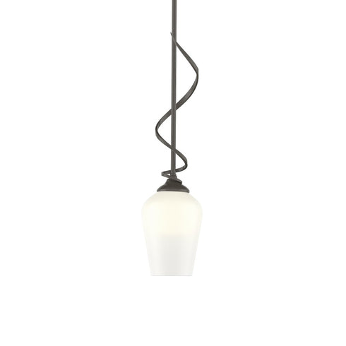 Hubbardton Forge Flora Down Light Mini Pendant in Bronze Finish Model: 183030-SKT-MULT-05-GG0303