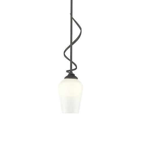 Hubbardton Forge Flora Down Light Mini Pendant in Bronze Finish Model: 183030-SKT-MULT-05-GG0303