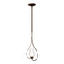 Hubbardton Forge Flora Up Light Mini Pendant in Bronze Finish Model: 183050-SKT-MULT-05-ZS0354