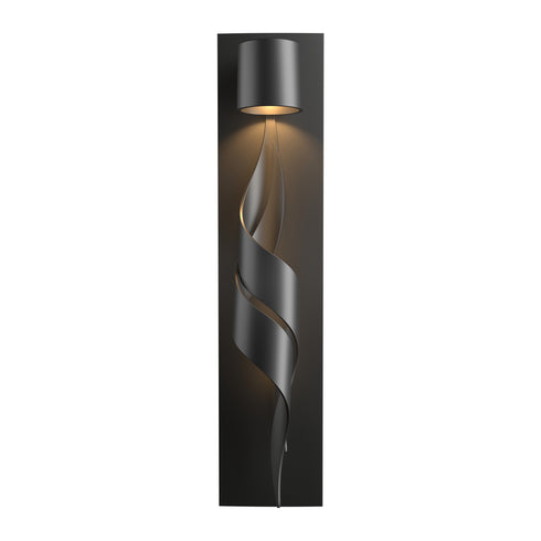 Hubbardton Forge Flux Dark Sky Friendly Outdoor Sconce in Coastal Oil Rubbed Bronze Finish Model: 303090-SKT-14