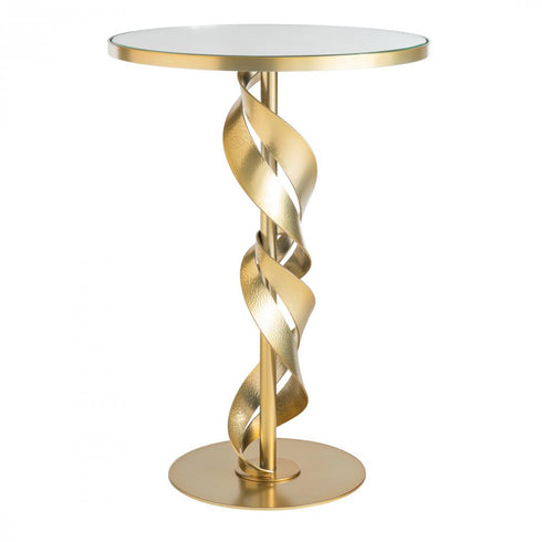 Hubbardton Forge Folio Glass Top Accent Table in Modern Brass Finish Model: 750135-86-VA0715