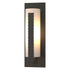 Hubbardton Forge Forged Vertical Bars Large Outdoor Sconce in Coastal Oil Rubbed Bronze Finish Model: 307287-SKT-14-GG0037